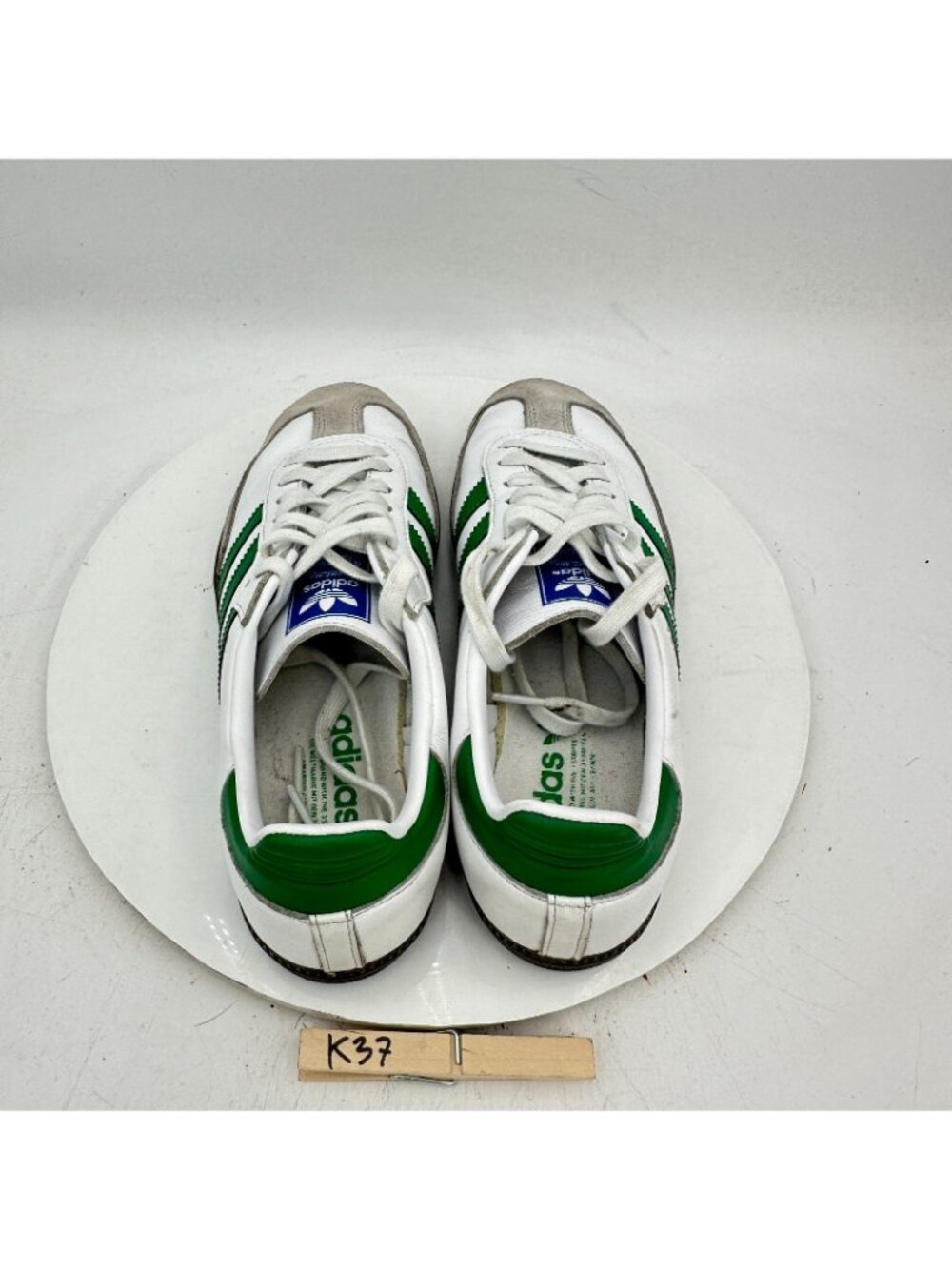 Adidas Originals Samba Men Size 8 IG1024 White Green Better Scarlet Casual Shoes - Picture 9 of 11